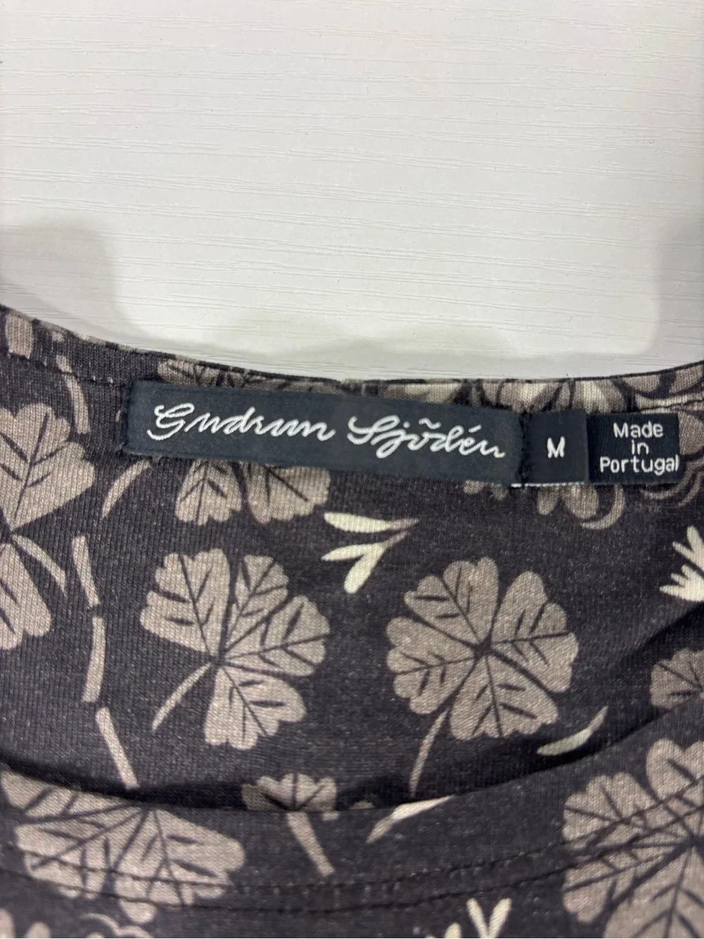 Gudrun Sjödén Pegasus Floral Lyocell Swing Dress Pockets Gray Size Medium - Picture 6 of 9